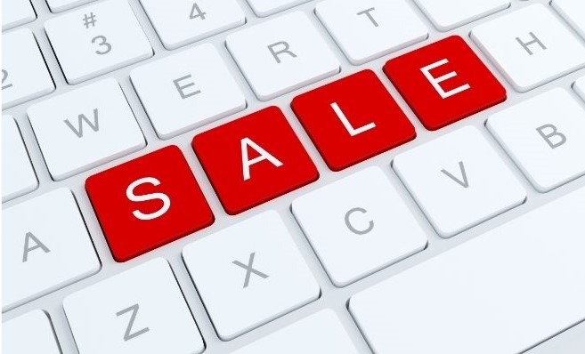 sales on keyboard