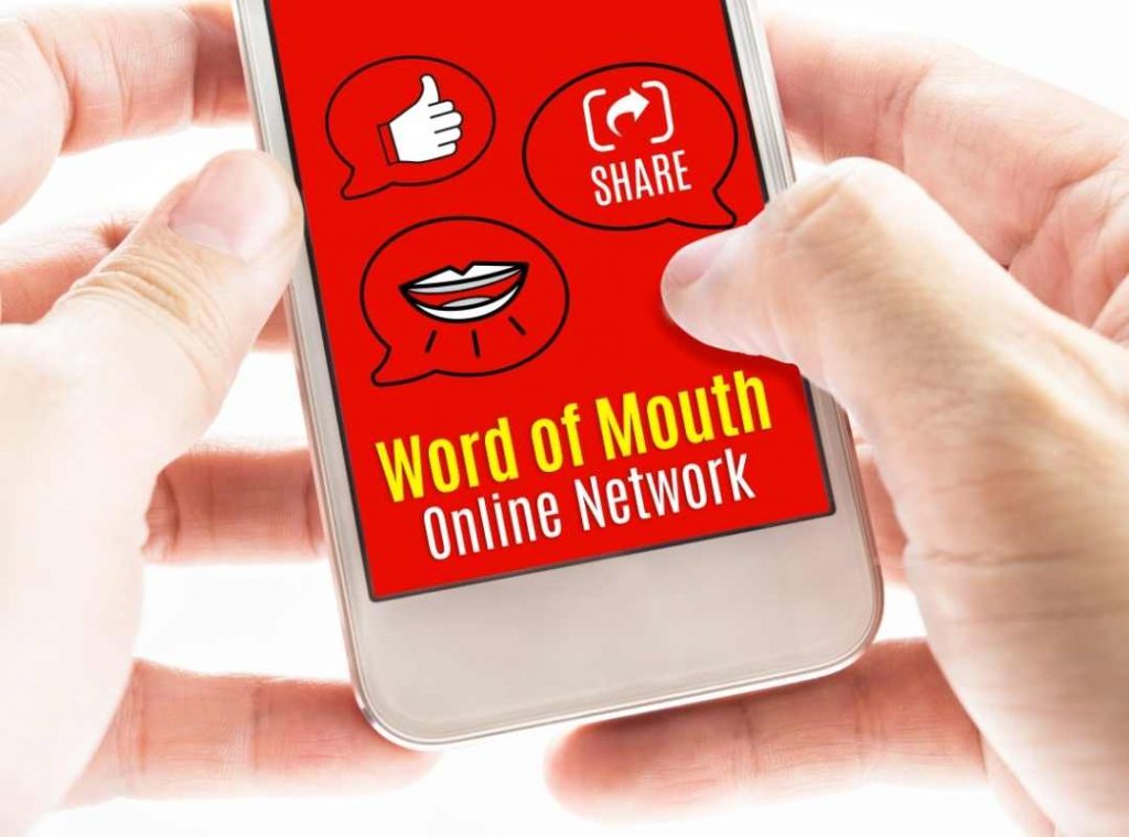 Image: word of mouth featured on the phone