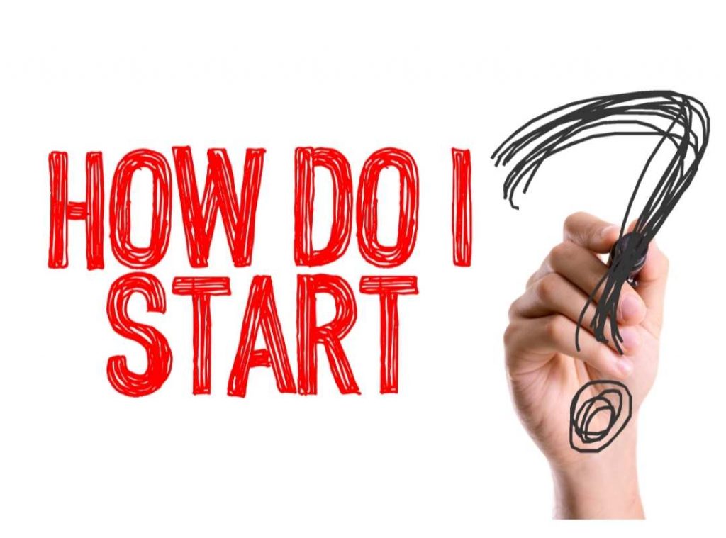 Image: "How do I start" drawn